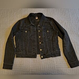 Levi Women's Washed Black Denim Jacket